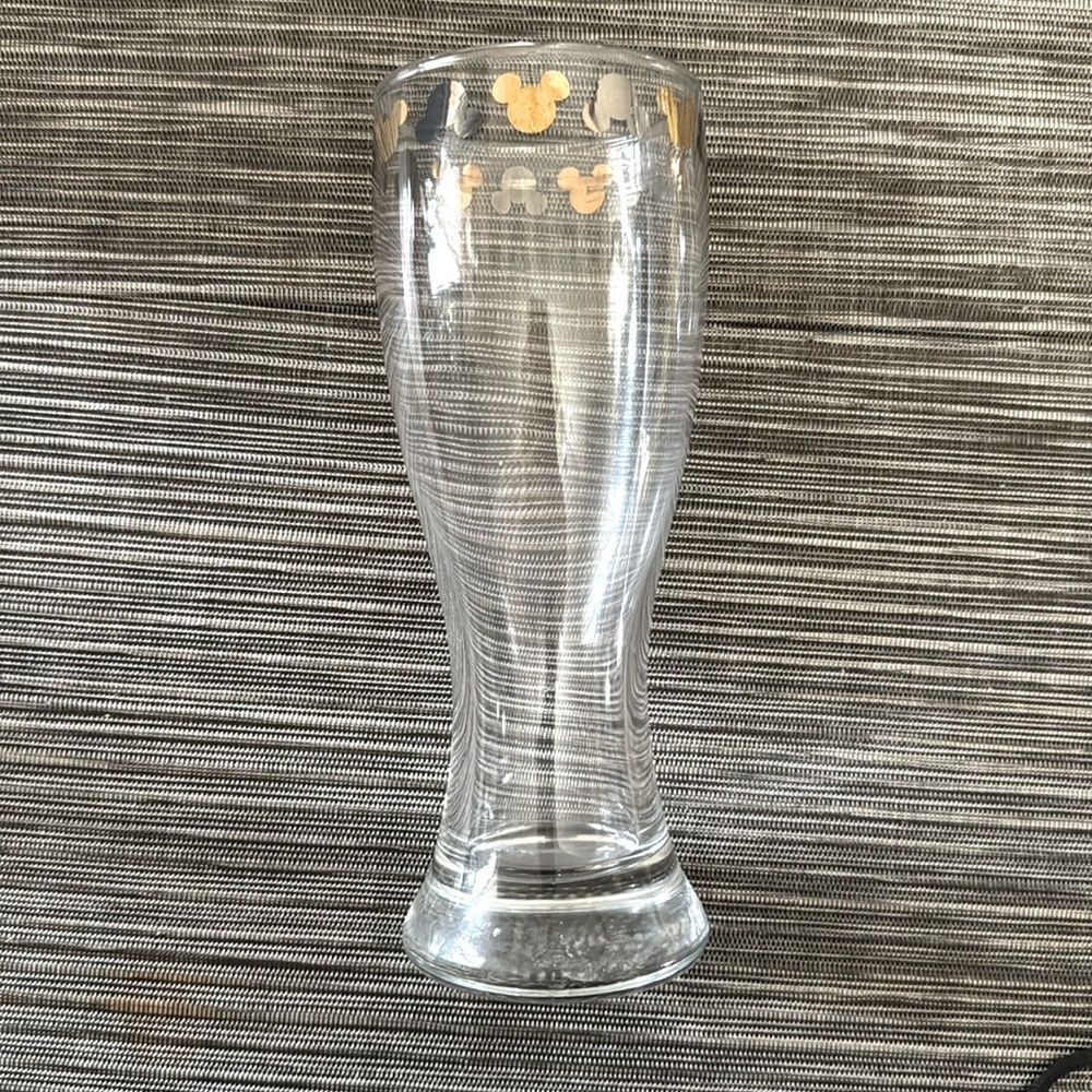 Disney Mickey Mouse Elegant Clear Drinking Glass